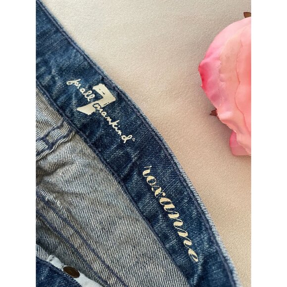 7 For All Mankind Womens Y2K Roxanne Jeans Size 26 Straight Leg Denim - Picture 3 of 10